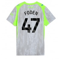 Camiseta Manchester City Phil Foden #47 Tercera Equipación Replica 2025-26 para mujer mangas cortas